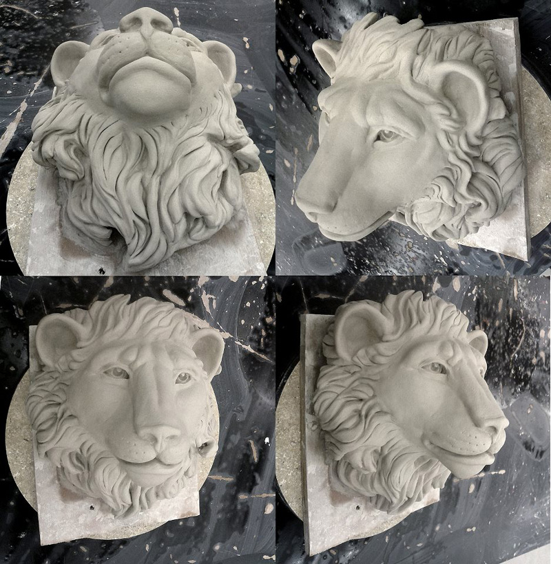 Lion mask sculpt