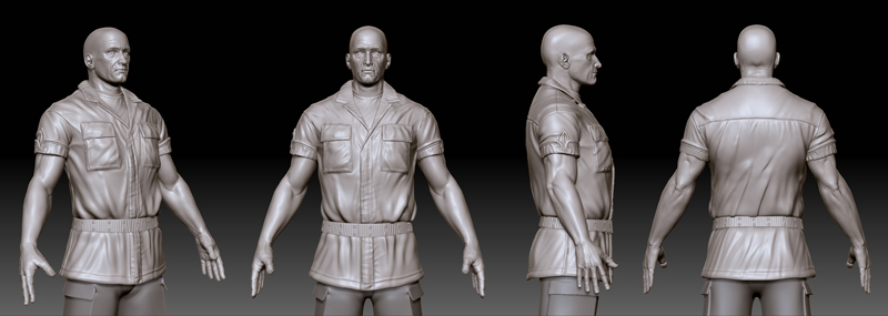 Old soldier torso sculpt